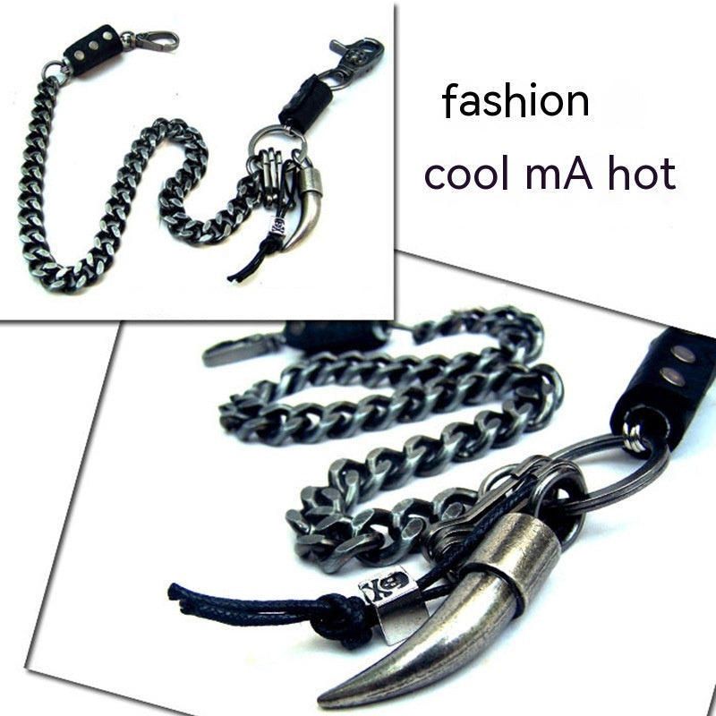 Cadena de Cintura de Moda Punk Ins Trendy con Estilo Metal