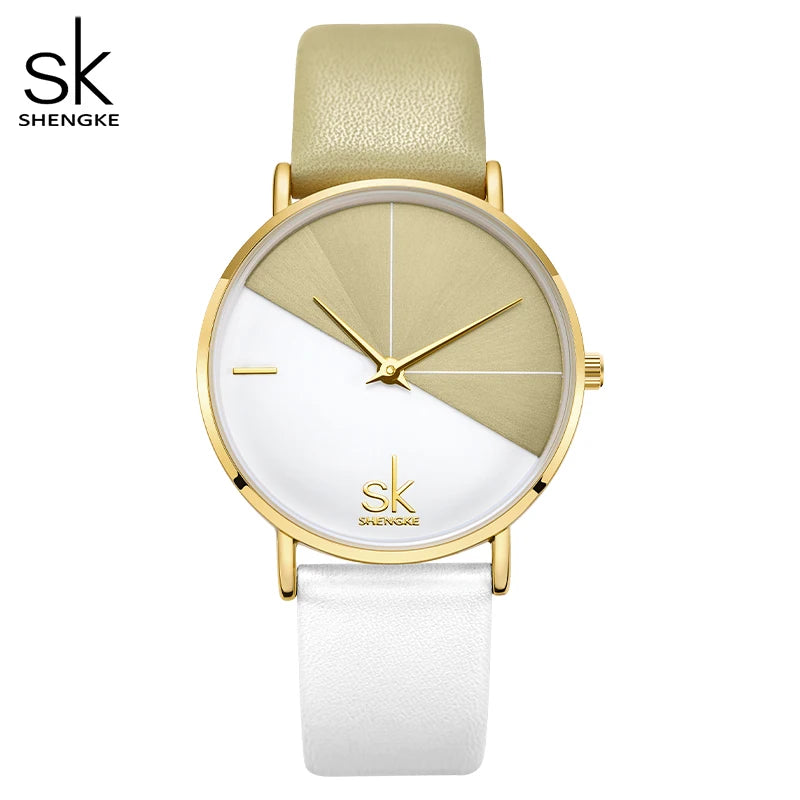 Reloj de Mujer Shengke Diseño Original Moda Creativa Cuartz Reloj Pulsera SK Mujeres Movimiento de Reloj Montre Feminino