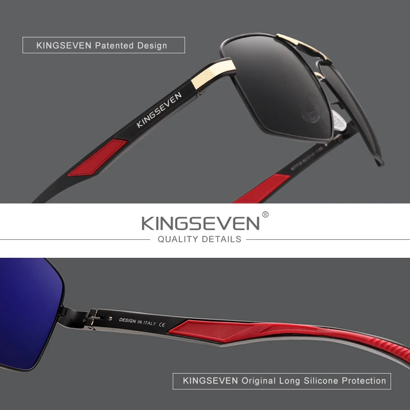 Gafas de sol de aluminio KINGSEVEN polarizadas - Modelo exclusivo