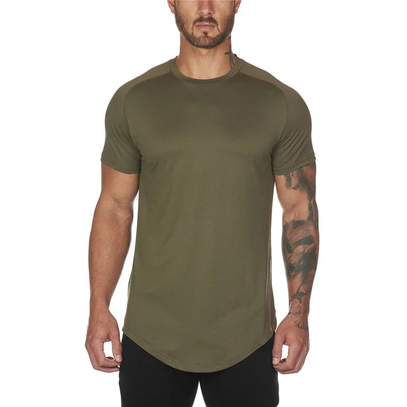 Camiseta de Malla Ajustada para Hombre