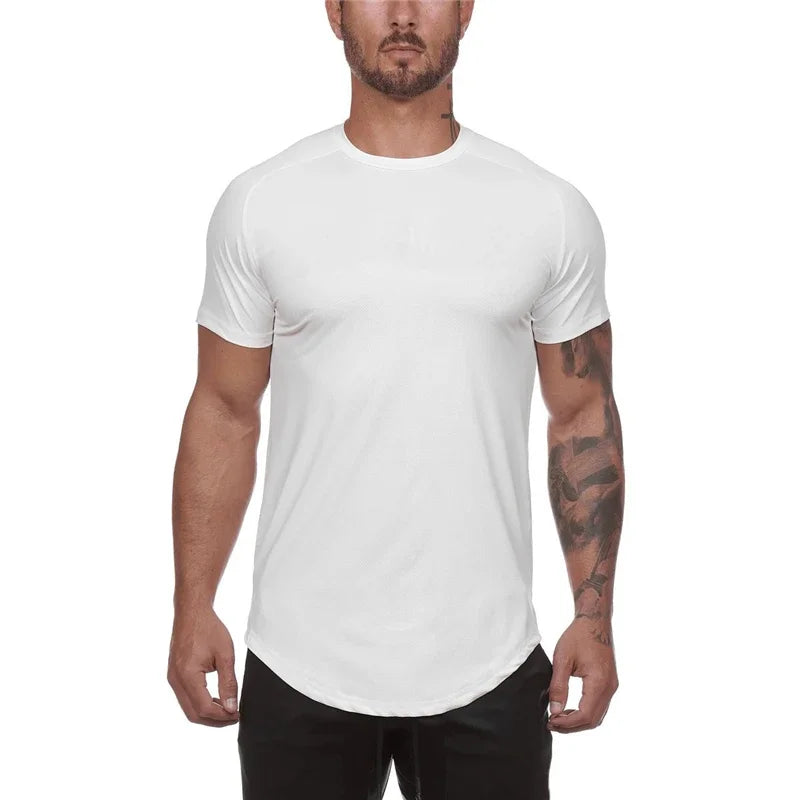 Camiseta de Malla Ajustada para Hombre