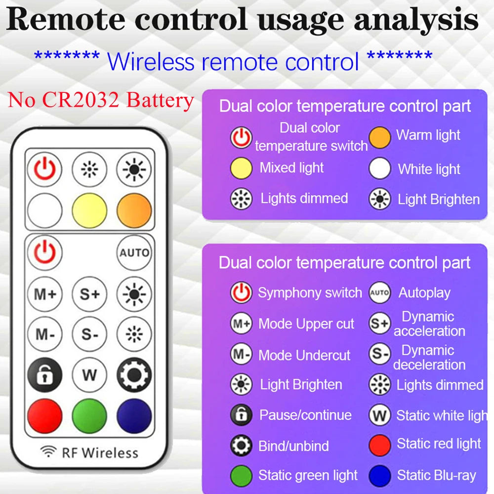 Anillo de luz RGB para Smartphone con control remoto