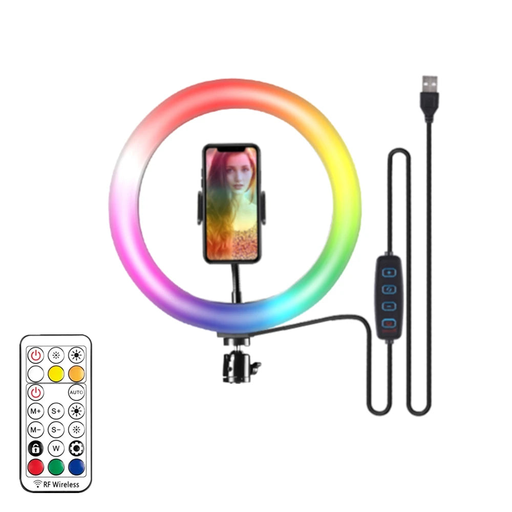 Anillo de luz RGB para Smartphone con control remoto